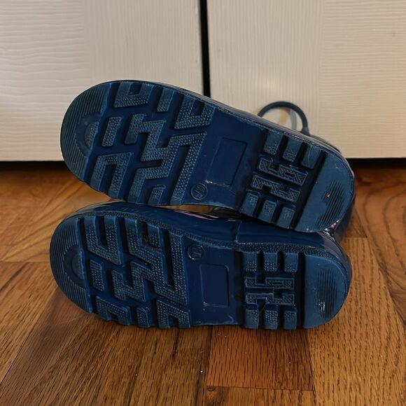 Chatties Kids Rainboot Rain Boots Shoes Flower Floral Blue size 9/10 - Picture 5 of 6